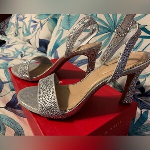 Kelly & Katie sparkly silver dress shoes